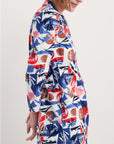 Fal Water Printed Tunic in Marine Forms Chalk
