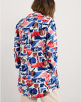 Fal Water Printed Tunic in Marine Forms Chalk