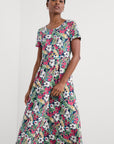 NEW Veronica Dress in Garden Flowers Night