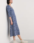 Secret Cove 3/4 Sleeve Midi Dress