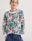Bright Wave Printed Organic Cotton Sweatshirt