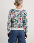Bright Wave Printed Organic Cotton Sweatshirt