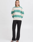 Dusty Knitted Pullover in Beryl Green