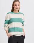 Dusty Knitted Pullover in Beryl Green