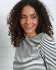Paloma Stripe Tee in Forest