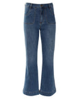 Janette Wide Leg in Mid Wash