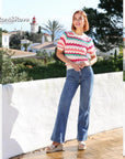 Janette Wide Leg in Mid Wash