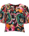 Effy V Neck Top in Pink