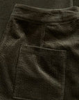 Window Wren Cord Midi Skirt in Nori