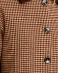 Houndstooth Trench Coat