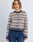 Knit Cardigan in Tybetan Pattern