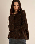 Knit Sweater with Beads