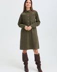 Sally Dress in Grape Leaf