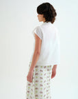Shirt with Elephant and Palm Tree Print