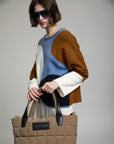 Sweater with Semicircle Intarsia