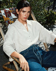 Catheryna ¾ Shirt in Sand Melange