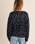 V Neck Polka Dot Cardigan