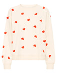 Kasura Sweater with Tangerine Hearts