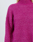 Turtle Neck in Purple Bougainvillier