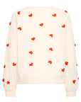 Kasura Sweater with Tangerine Hearts