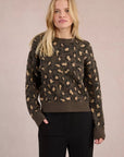 Leopard Print Knit Sweater