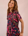Short Printed Shift Dress