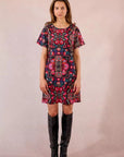 Short Printed Shift Dress