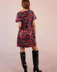 Short Printed Shift Dress