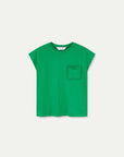 Cotton T Shirt in Green