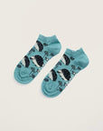 Women's Arty Trainer Socks in Hedgehog Garden Riverside