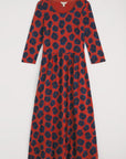 Emily Dress in Inky Anemone Tomato