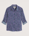 Larissa Shirt in Flax Flower Bright Orchid
