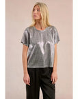 Iridescent Tee in Silver