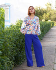 Josie Trouser in Cobalt