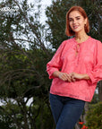 Primrose Top in Coral