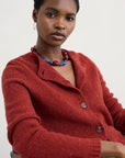 Dawson Pick Cardigan in Red Sail