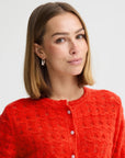 Baila Cardigan in Fiery Red