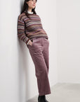 Fruity Jumper II in Ripple Marks Cocoa Multi