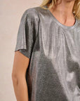 Iridescent Tee in Silver