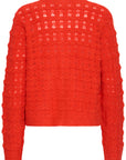 Baila Cardigan in Fiery Red