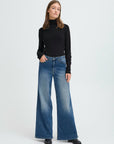 Twiggy Wide Jeans in Medium Blue