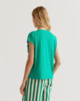 Cotton T Shirt in Green