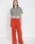 Flowing Pleated Trousers in Grenadine