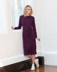 Relax & Renew Lynette Dress in Plum