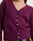 Burgundy Knit Cardigan