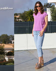Cassidy Mom Jean in Ice Blue
