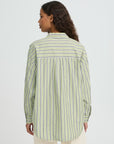 Luca Shirt in Green Stripe