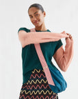 Dark Green and Coral Two Tone Knit Sweater