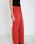 Flowing Pleated Trousers in Grenadine