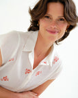 Shirt with Lobster Embroidery